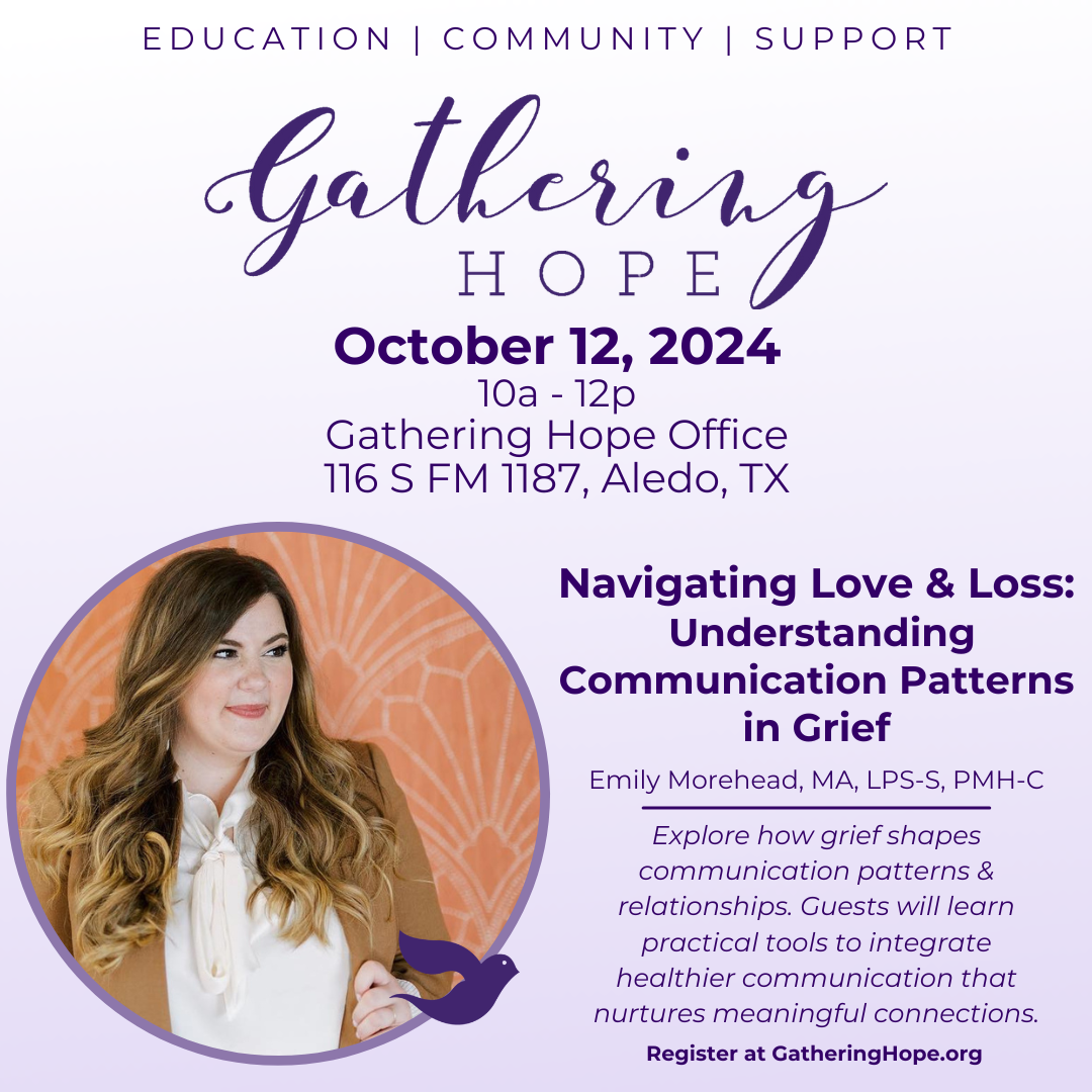 Workshop - Navigating Love & Loss: Understanding Communication Patterns in Grief - logo